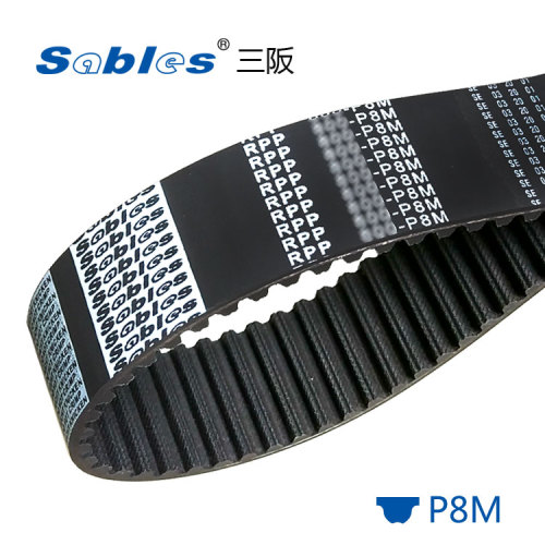 720 RPP8M Timing Belt Round Tooth Timing Belt With Low Noise And High Torque