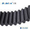 1470 Rubber Double Sided Timing Belt D14M For Steady Mechanical Motion