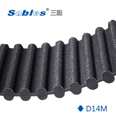 1470 Rubber Double Sided Timing Belt D14M For Steady Mechanical Motion