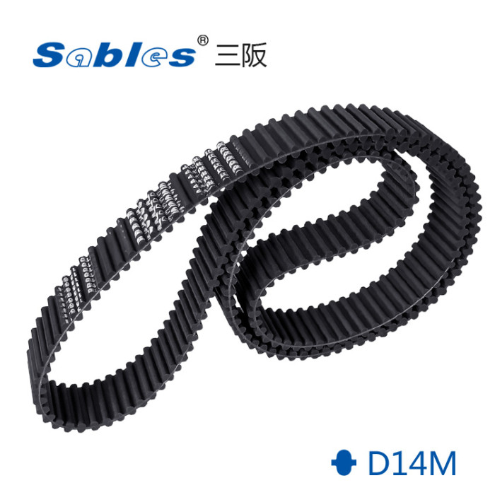 1470 Rubber Double Sided Timing Belt D14M For Steady Mechanical Motion