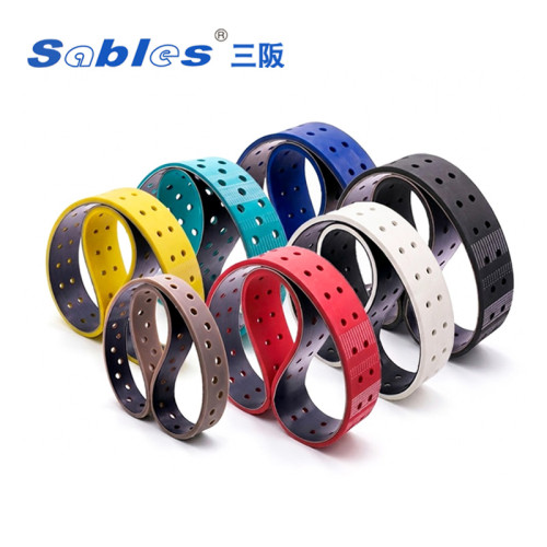 Stable Transmission Customize Coated Rubber Flat Belt with Holes, Grinding or Grooves
