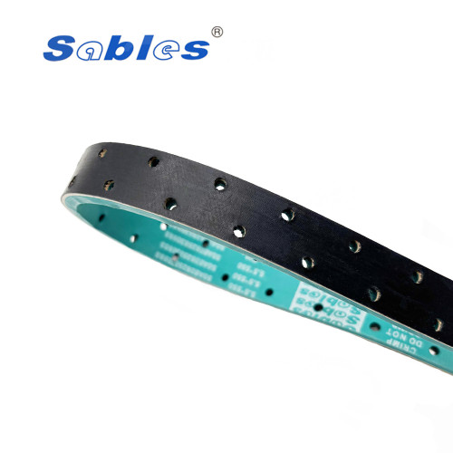 Stable Transmission Customize Coated Rubber Flat Belt with Holes, Grinding or Grooves