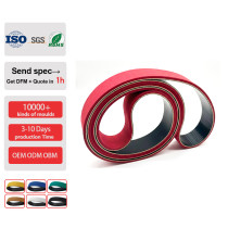 Stable Transmission Customize Coated Rubber Flat Belt with Holes, Grinding or Grooves