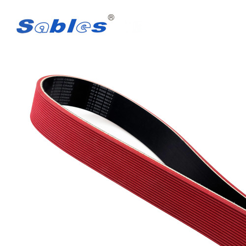 Stable Transmission Customize Coated Rubber Flat Belt with Holes, Grinding or Grooves