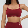 Minimal Strap Straight-Neck Sports Bra