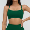 Minimal Strap Straight-Neck Sports Bra
