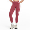 High-Waist Contrast Seam Workout Leggings