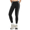 High-Waist Contrast Seam Workout Leggings