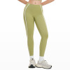 High-Waist Contrast Seam Workout Leggings