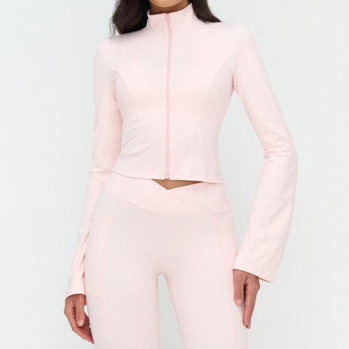 SculptZip High-Neck Fitted Active Jacket