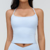 Sleek Sculpt Square-Neck Strappy Active Tank