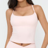 Sleek Sculpt Square-Neck Strappy Active Tank