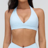 Deep V Halter Sports Bra (Wrap-Front)
