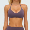 Adjustable Halter Deep V Sports Bra