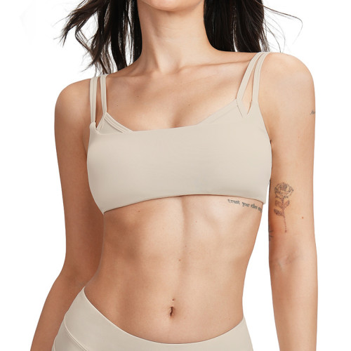 Double-Strap Square-Neck Sports Bra