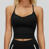 Minimal V-Neck Strappy Active Tank | Built-In Support Fit
