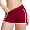 High-Waist Contrast Trim Workout Shorts (With Pockets)
