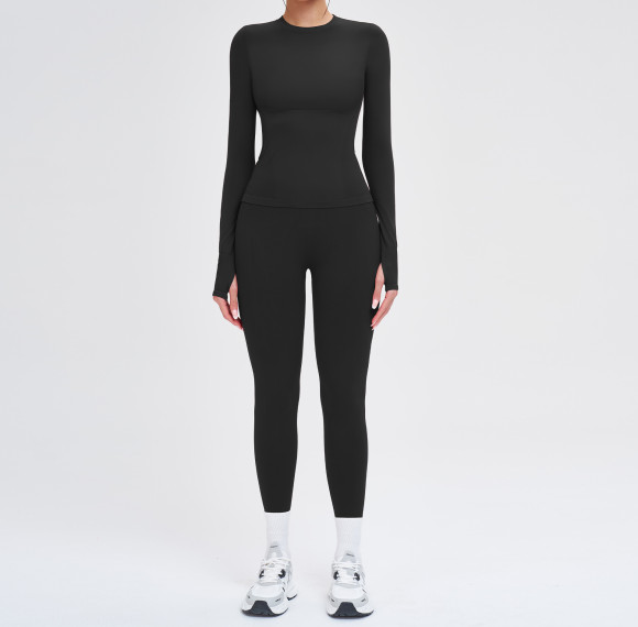 Seamless Sculpt Long Sleeve Set (Top + Leggings)