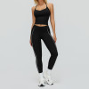 Strappy V-Neck Active Tank & High-Waist Sculpt Leggings Set