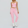 Strappy V-Neck Active Tank & High-Waist Sculpt Leggings Set