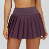 High-Waist Pleated Performance Skort