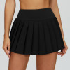 High-Waist Pleated Performance Skort