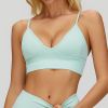 Seamless V-Neck Longline Sports Bra