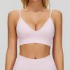 Seamless V-Neck Longline Sports Bra