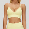 Seamless V-Neck Longline Sports Bra