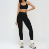 Halter Sports Bra & High-Waist Full-Length Leggings Set