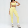 Halter Sports Bra & High-Waist Full-Length Leggings Set