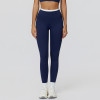 High-Waist Contrast Waistband Leggings