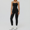 Square-Neck Camisole Top & High-Waist Leggings Set