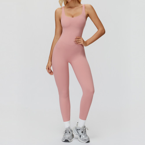 ContourEase Sleeveless Full-Length Jumpsuit