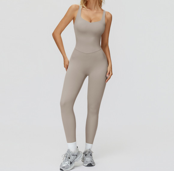 ContourEase Sleeveless Full-Length Jumpsuit