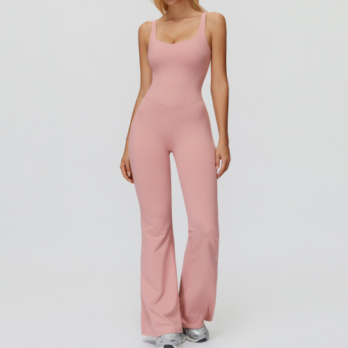 SculptFlex Flared-Leg One-Piece Jumpsuit