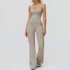 SculptFlex Flared-Leg One-Piece Jumpsuit