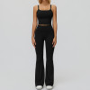 Square-Neck Cami Top & High-Waist Flare Pants Set