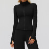 Zip-Up Mock Neck Sculpt Jacket & High-Waist Leggings Set