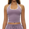HaloTrim Halter Performance Crop Tank