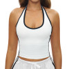 HaloTrim Halter Performance Crop Tank