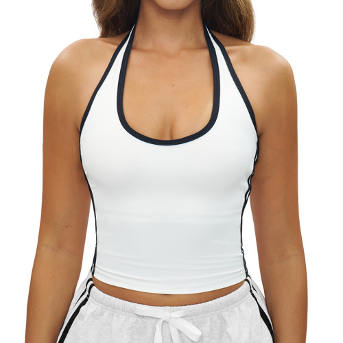 HaloTrim Halter Performance Crop Tank