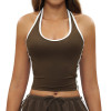 HaloTrim Halter Performance Crop Tank