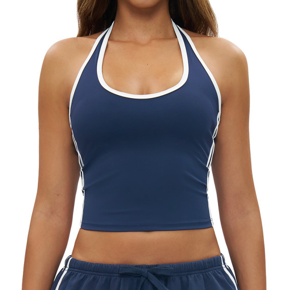 HaloTrim Halter Performance Crop Tank