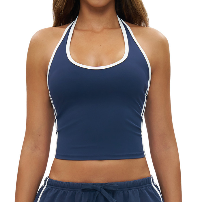 HaloTrim Halter Performance Crop Tank