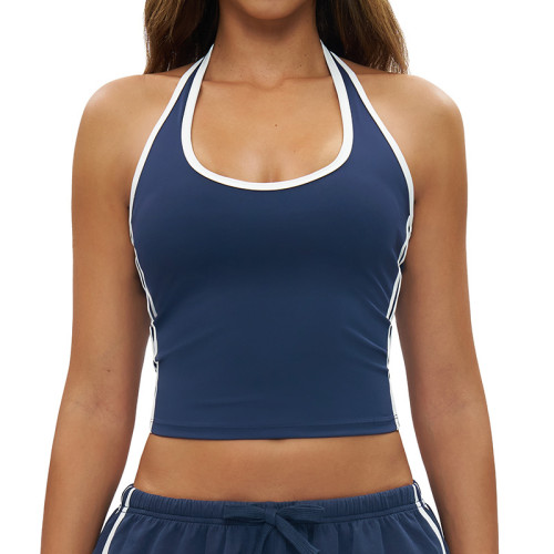 HaloTrim Halter Performance Crop Tank