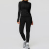 Zip-Up Sculpt Training Jacket + High-Waist Leggings Set
