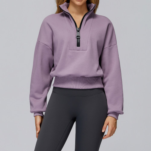 CoreEase Half-Zip Cropped Pullover