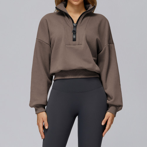 CoreEase Half-Zip Cropped Pullover
