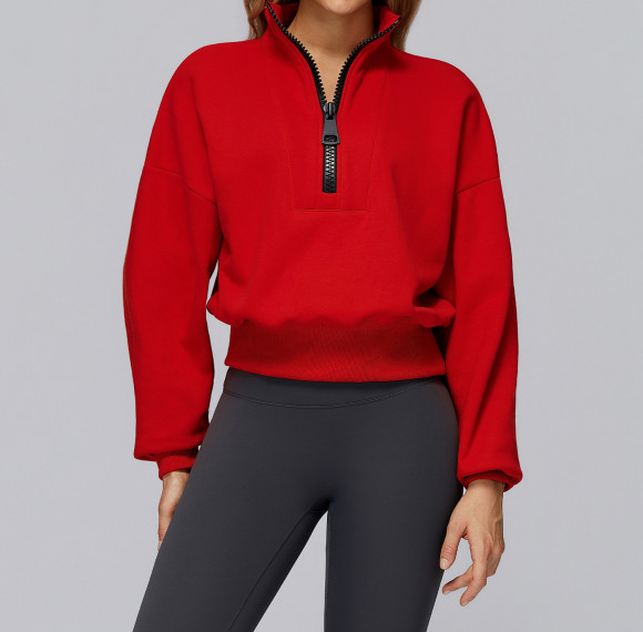 CoreEase Half-Zip Cropped Pullover